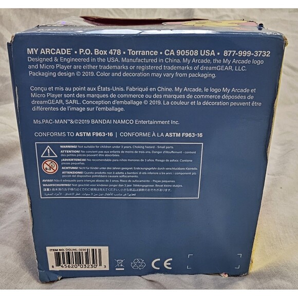 7" My Arcade Ms. Pac-Man Micro Player Retro Arcade Miniature Collectible Retro - Picture 7 of 13